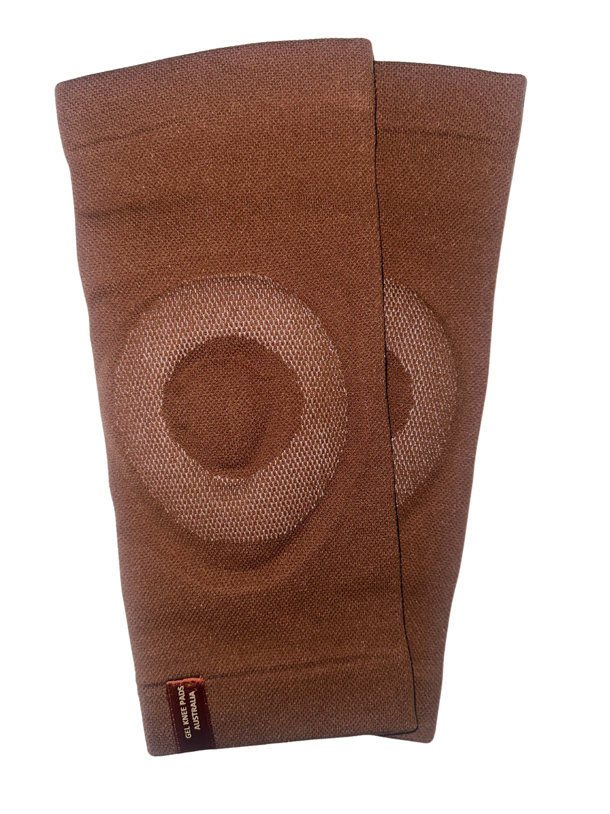 PolEssentials Sleeve Gel Knee Pads in brown, for stretching and pole dancing