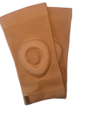 PolEssentials Sleeve Gel Knee Pads in tan, for stretching and pole dancing